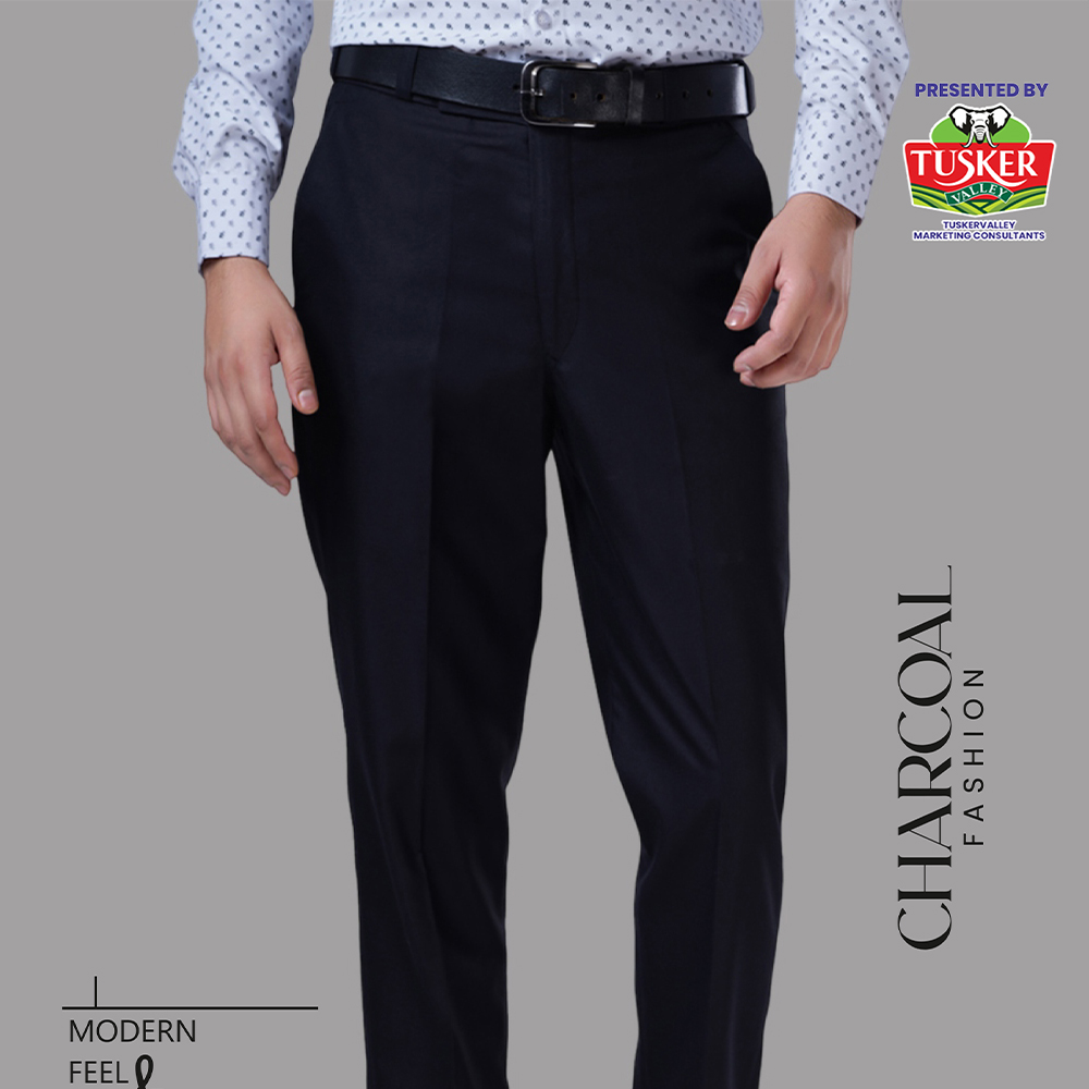 Men's Classic Black Formal Trousers