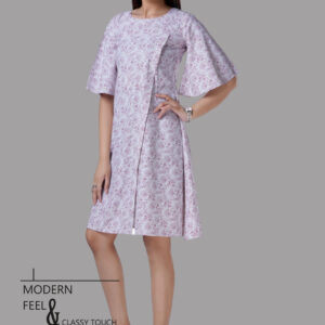 Pale Pink Floral Shift Dress