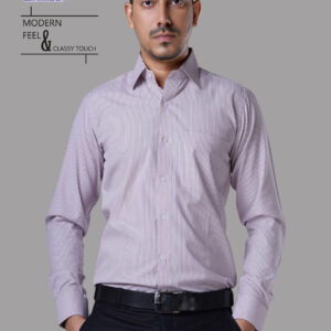 Men's Lavender Pinstripe Formal Shirt