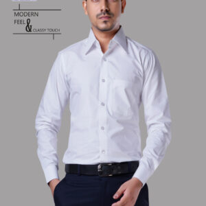 Men's Crisp White Formal Shirt