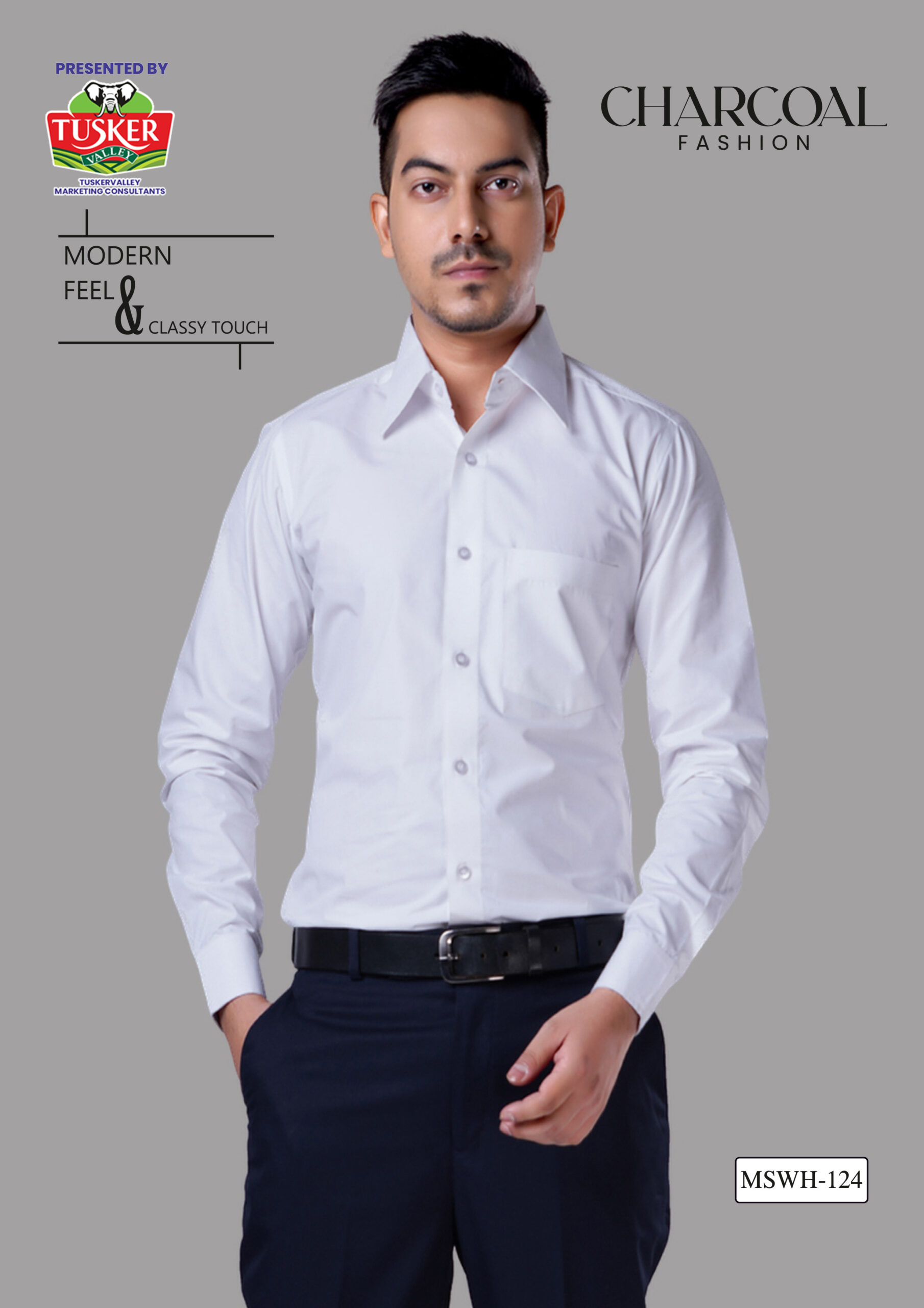 Men's Crisp White Formal Shirt