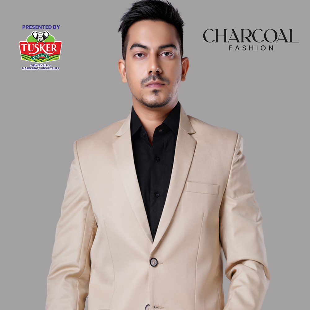 Men's Beige Formal Blazer