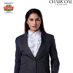 Black Single-Breasted Formal Blazer