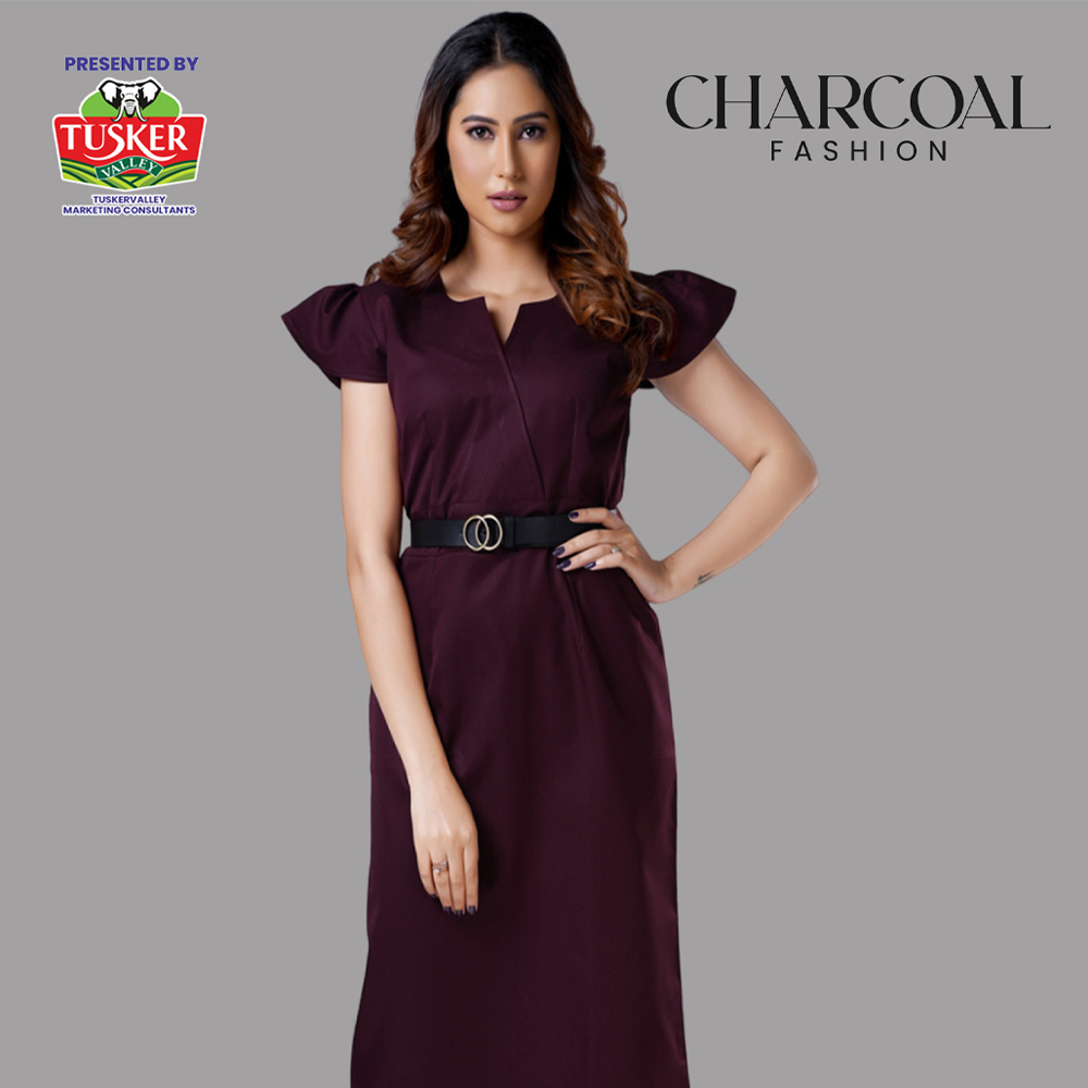 Deep Wine Sheath Dress