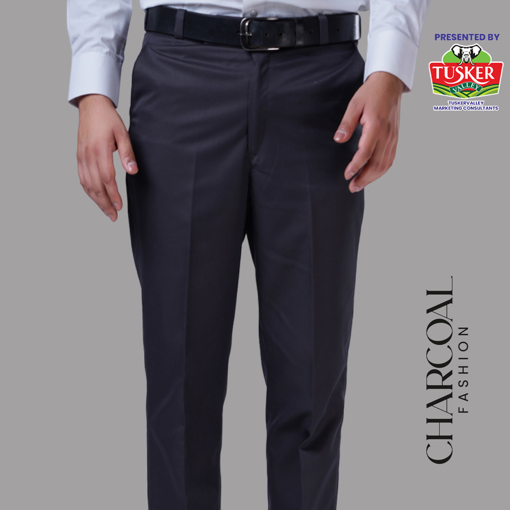 Men's Classic Black Formal Trousers