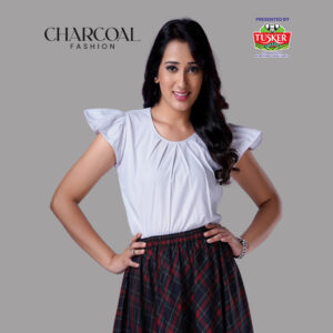Mixed Media Plaid Dress