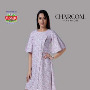 Pale Pink Floral Shift Dress