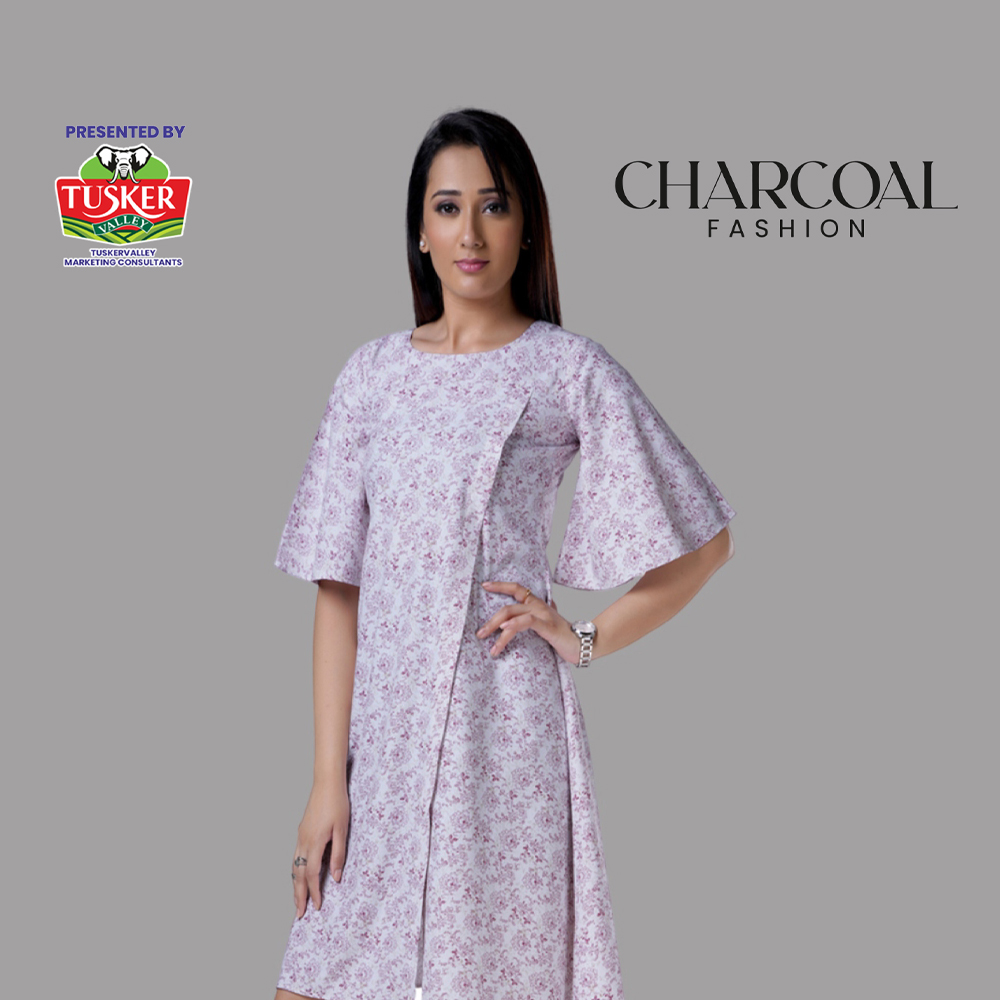Pale Pink Floral Shift Dress