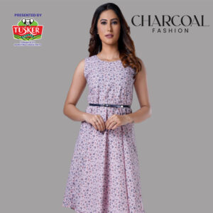 Pink Ditsy Floral Sleeveless Dress